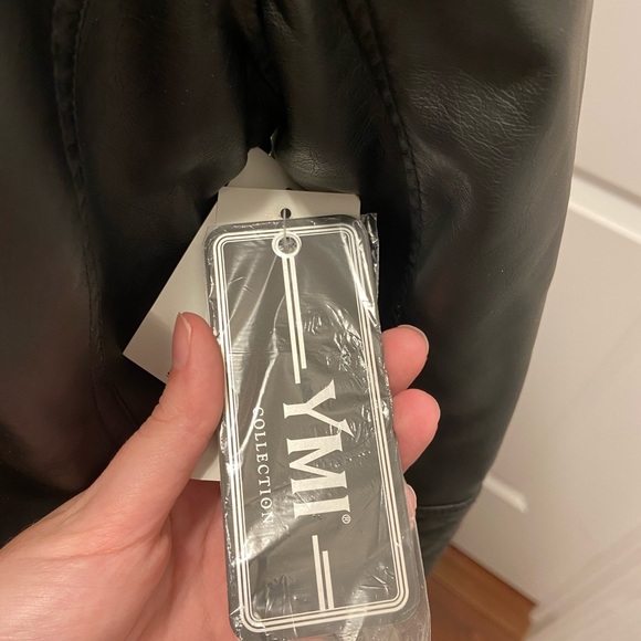 New Black Leather Jacket (with tags) - Picture 5 of 6